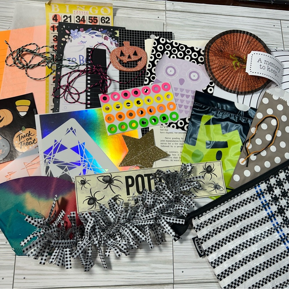 Junk journal supplies - October theme